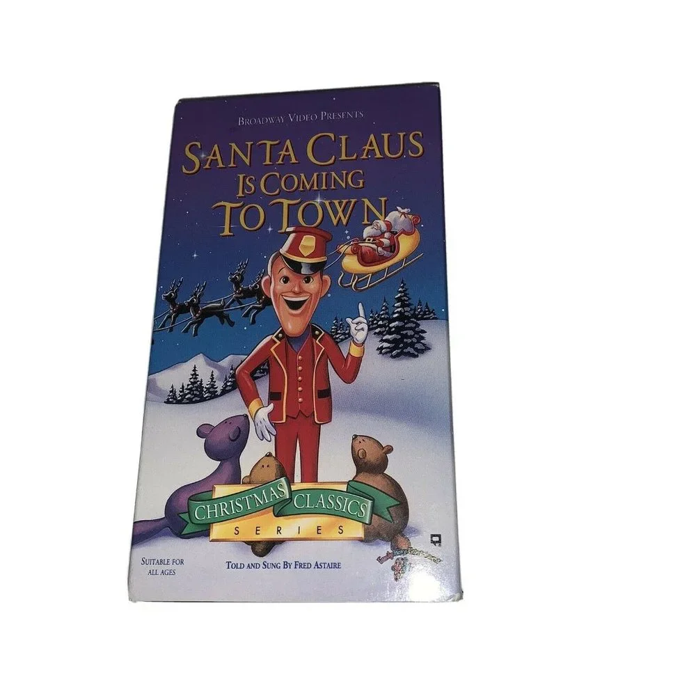Santa Claus Is Coming To Town VHS Christmas Classic Series Holiday Children's